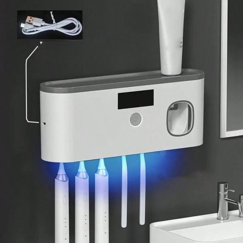 Stérilisateur mural UV pour brosses à dents| Technologie anti-bactérienne
